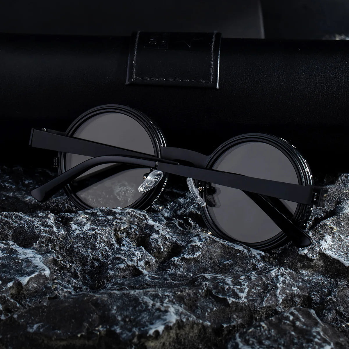 ND2-400 9 Level Adjustable Dimming Polarized Sunglasses Men Women Fishing Punk Round Glasses Driving Eyeglasses ND Filter