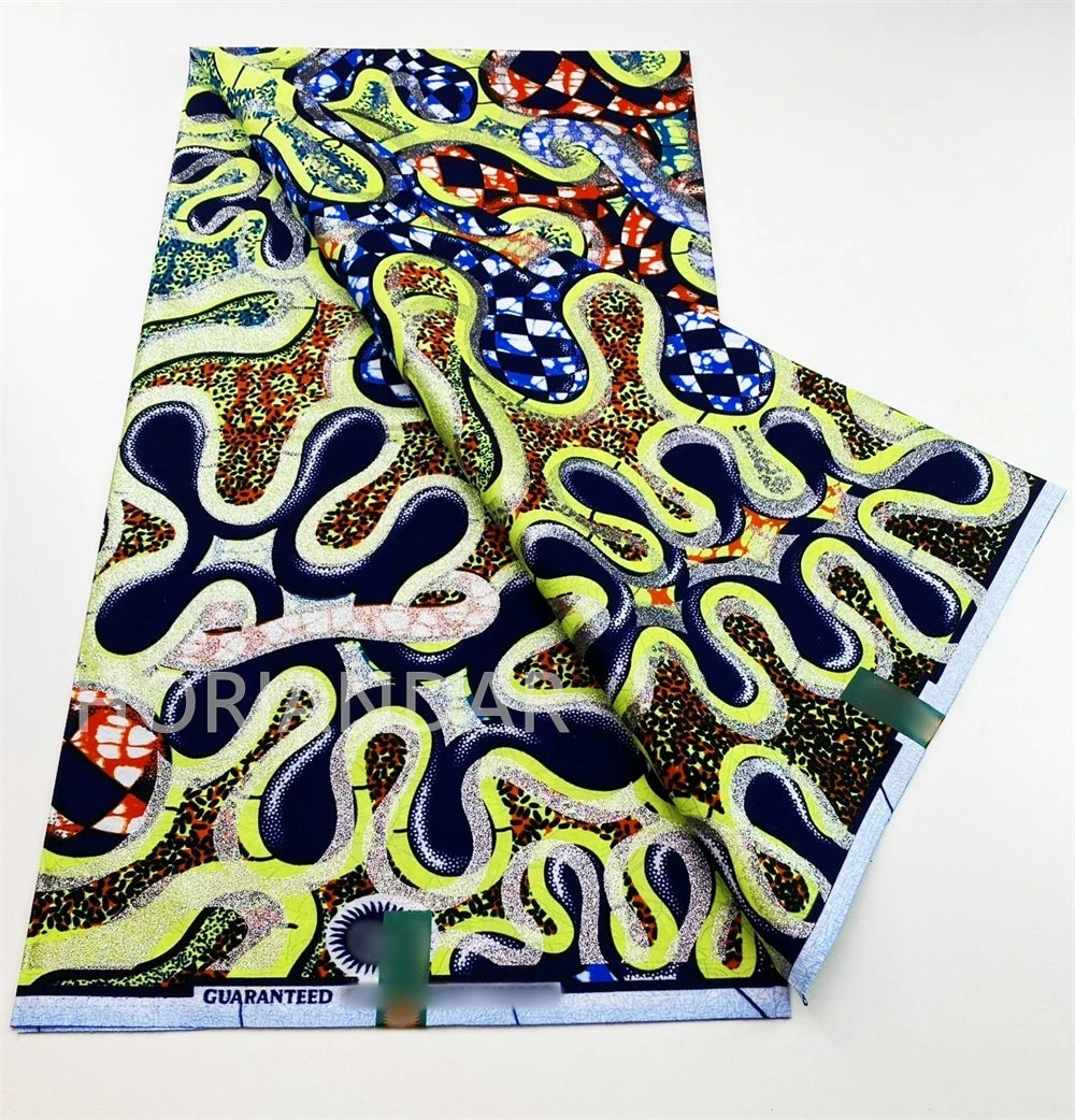2026 Grand Super Original African Wax Fabric High Quality Nigerian Print Ankara Fabric For Sewing 6 Yard Women Dress 100% Cotton