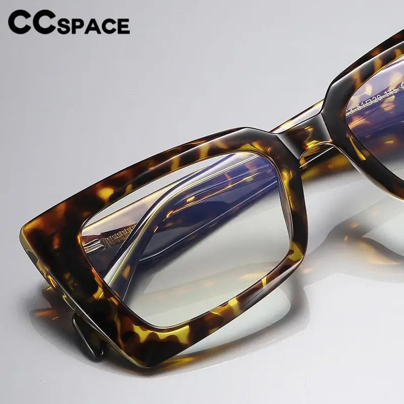 56875 Fashion Rectangle Anti-Blue Spectacle Frame Anti-Fatigue Computer Eyewear Frame for Women Gradient Eyeglasses