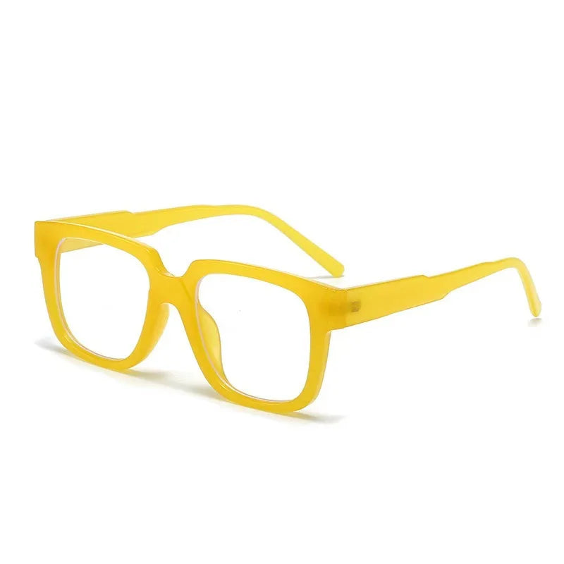 New Simple Spectacles Frame Men Women Ultralight Square Frame Anti Blue Light Transparent Lens Optical Eyeglasses