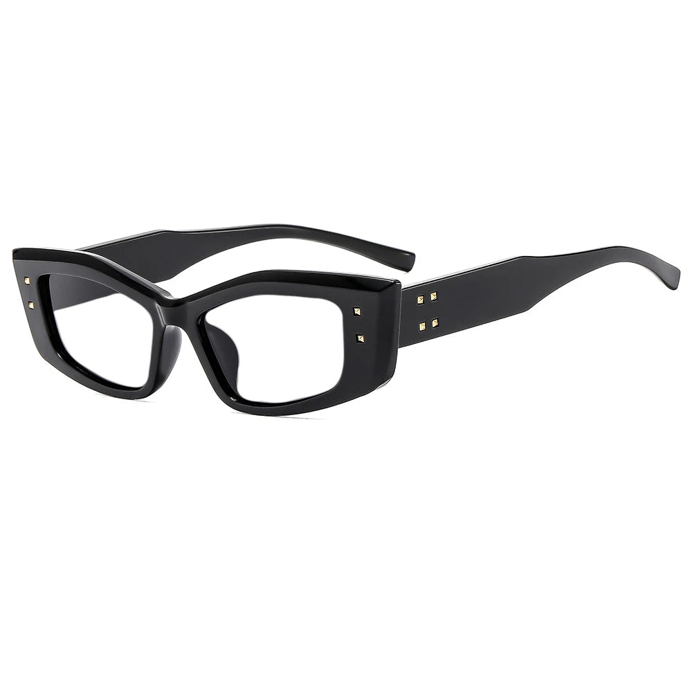 R57290 Brand Design Rivet Reading Glasses Women Fashion Small Size Square Presbyopic Spectacles Dioptric +50 +100 +300