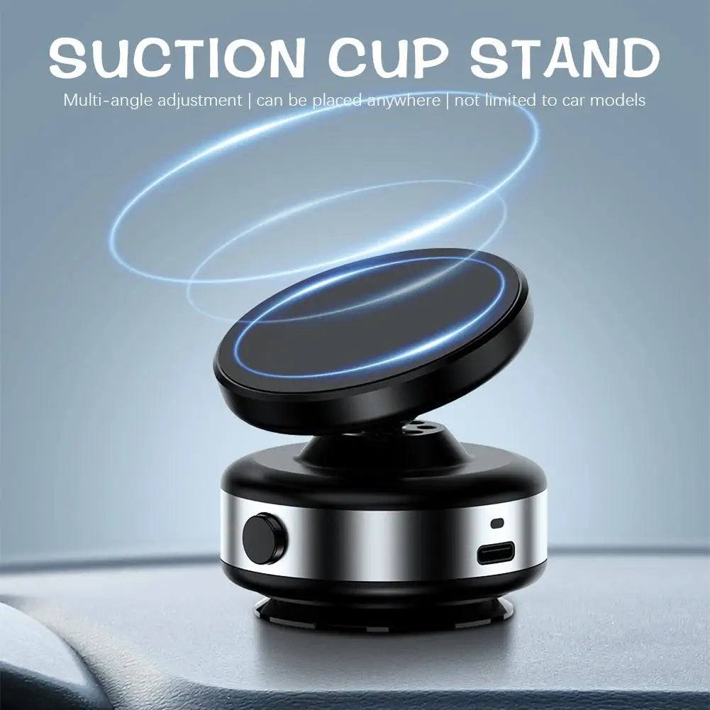 Car Magnetic Vacuum Adsorption Bracket 360 Degree Rotating Aluminum Alloy Mobile Phone Holder For 4.7-inch Or Above Smartphones