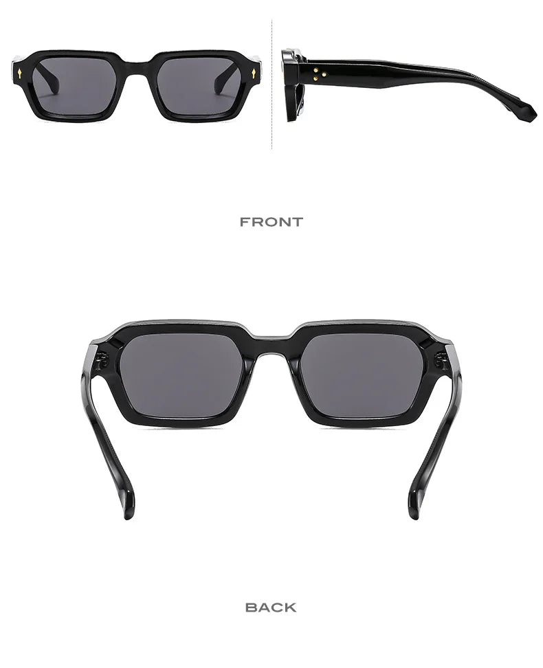 New Fashion Small Square Sunglasses For Women Men Modern Design Retro Double Color Frame Sun Glasses Shades UV400 Eyeglasses