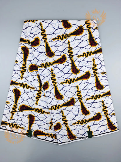 New 100% Cotton Original Real Wax Ankara Fabric 2021 African Print Fabric For Wedding Dress Tissue African Fabric Wax Fabric