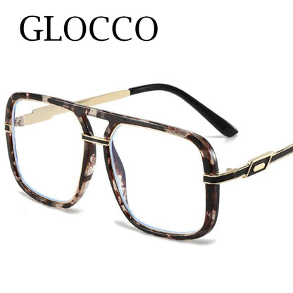 Oversize Square Designer Reading Glasses Women Luxury Brand Double Bridge Prescription Blocking Blue Light Presbyopic Eyeglasses