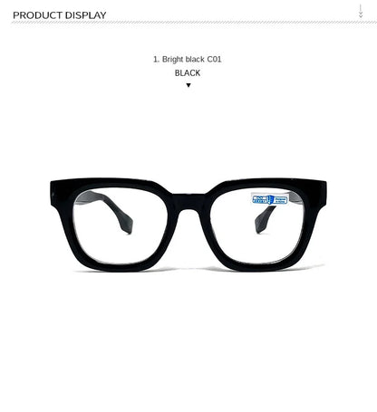 Men Vintage Square Reading Glasses Trendy Casual Ultra-light Presbyopia Eyeglasses Women Fashion Elegant High-definition Eyewear