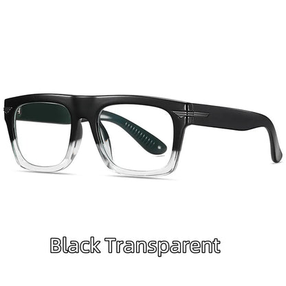 2022 Retro Big Square Frame Designer Reading Glasses Anti Blue Light Computer Eyeglasses Prescription Eyewear Diopters 0 to +6.0