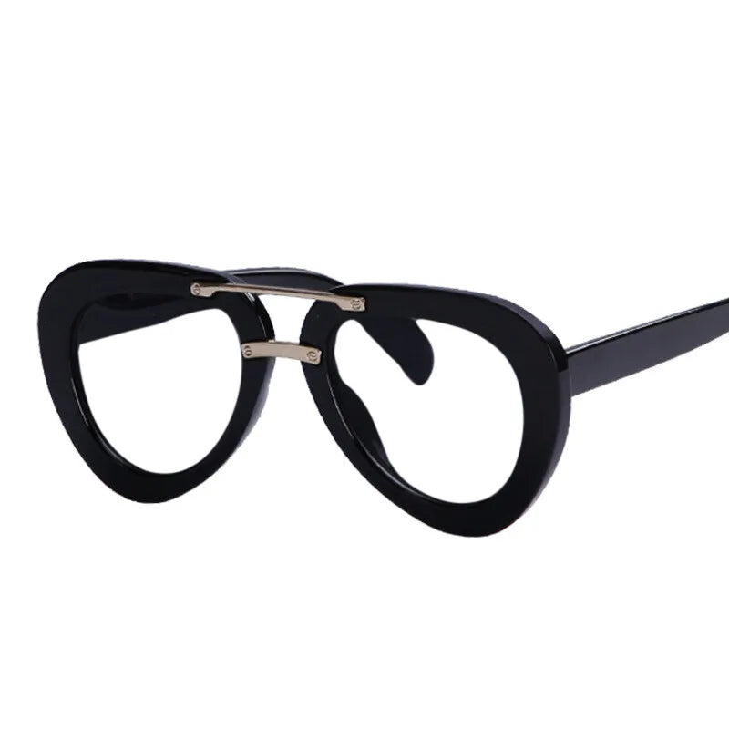 Fashion Pilot Reading Glasses Men Women Popular Resin Optical Presbyopic Spectacles Custom Diopter+50+100+200+300+400 #302454