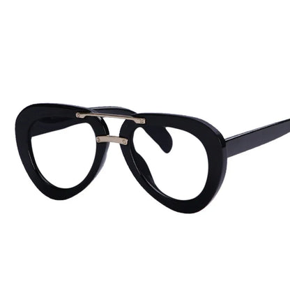 Fashion Pilot Reading Glasses Men Women Popular Resin Optical Presbyopic Spectacles Custom Diopter+50+100+200+300+400 #302454