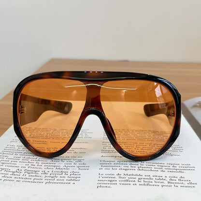 New Fashon Oversized One-piece Shield Sunglasses For Women Men Big Windproof Sports Sun Glasses Men Trendy Shades UV400 Eyewear