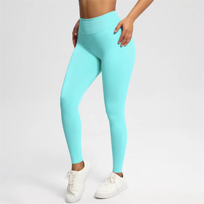 2025 Bum Shaping Leggings Impact Women Seamless Sports Yoga Pants Low Ribbed Band Gym clothes Fitness Workout Scrunch Butt Tight