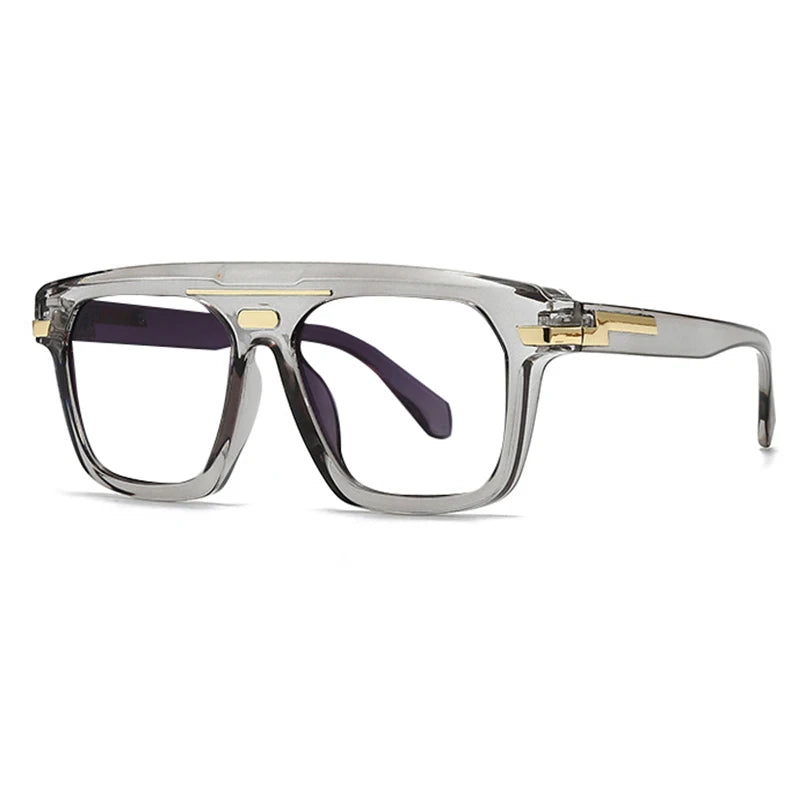 New Oversized Korea Style Reading Presbyopic Glasses Men Anti Blue Light Presbyopia Eyeglasses Fashion Square Pilot Optical Glas