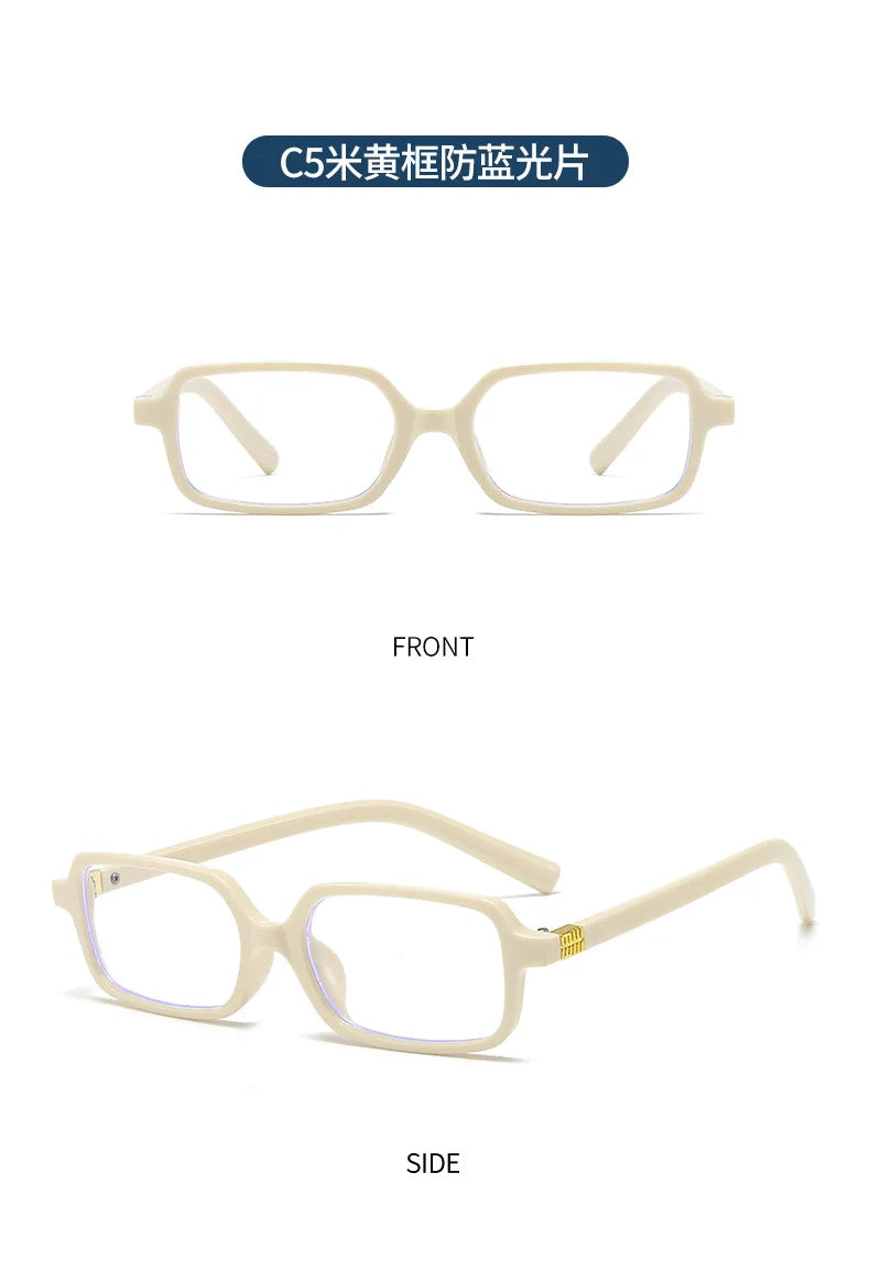 Computer Glasses Frame Women Men Anti Blue Light Rectangle Eyewear Blocking Glasses Optical Spectacle Eyeglass Square