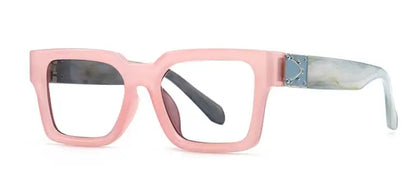 Luxury Designer Blue White Reading Glasses Women Men Computer Goggles Filter Blue Light Eyeglasses Magnifier Diopter +0.5 +6.0