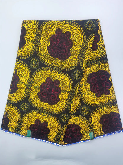 Ankara Fabric African Real Wax Print Fabric 100% Cotton High Quality 6 Yards African Fabric for Party Dress Nigeria
