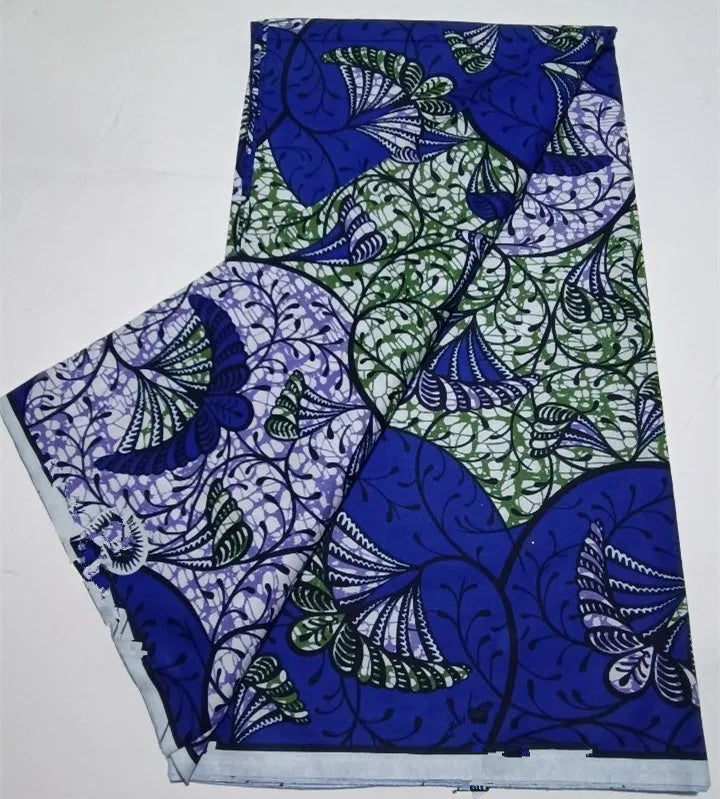 2023 Guaranteed Veritable Super Hollandais African Wax Fabric 100%Cotton 6 yards Original Ankara Block Print Pattern Africa