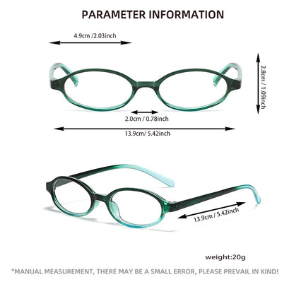 New Retro Small Frame Petite Face Cute Girl Eyeglass Frames, Stylish Eyeglasses, Makeup-Free Essential Oval Design