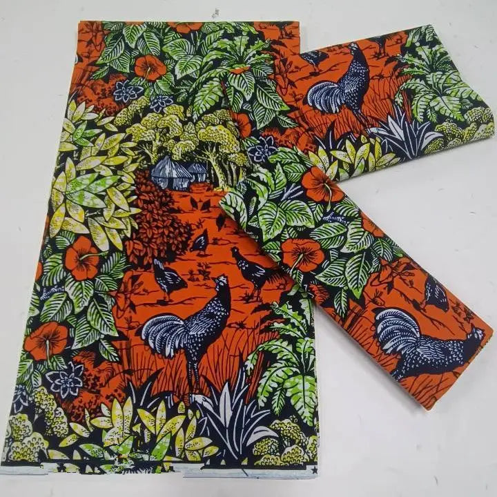 Grand Super Original African Wax Fabric High Quality Nigerian Print Ankara Fabric For Sewing 6 Yard Women Dress 100% Cotton