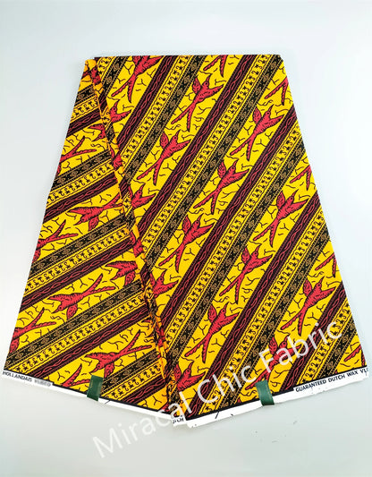 Dutch Ankara Wax Print Fabric High Quality Wax African Hollandais Fabric 100% Cotton Soft African Veritable Real Wax for Dress