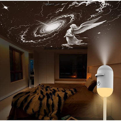 Mini Starry Sky Projector Lamp Usb Portable Galaxy Night Light For Bedroom Sleep Atmosphere Decor Gift