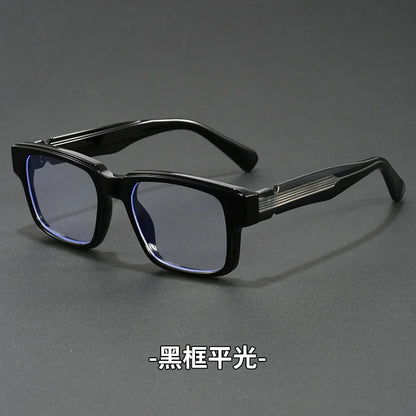 Retro Rectangle Sunglasses for Men Women UV400 Protection Classic Trendy Driving Sun Glasses Outdoor High Quality Travel Glasses