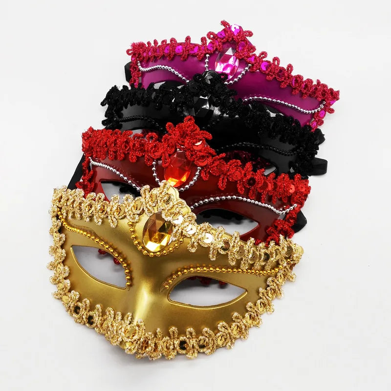 Sexy Masquerade Half Mask Feather Lace Decoration Cosplay Party Princess Ball Mardi Gras Dress Decoration Charming Sexy