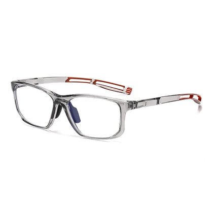 YIMARUILI Ultra-light TR90 Sports Glasses Men and Women Outdoor Cycling Fashion Square Optical Prescription Eyeglasses Frame 300