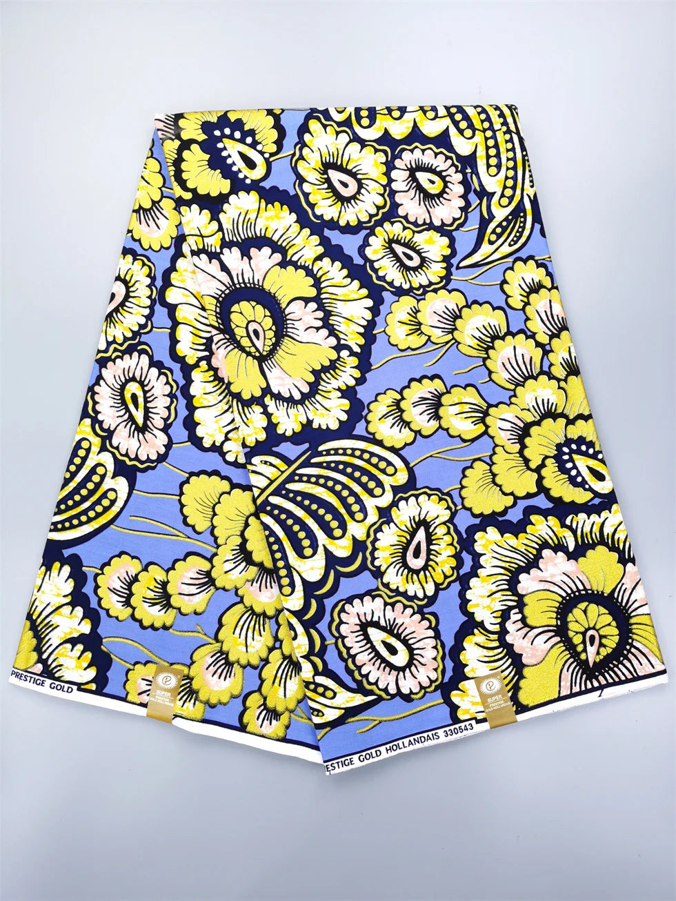 Newest Grand African Wax Glitter Glam Fabric 100% Cotton Ankara Batik Material Pagne Wax Gold Print Sewing Party Dress