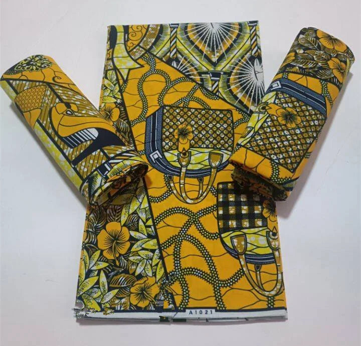 2023 Guaranteed Veritable Super Hollandais African Wax Fabric 100%Cotton 6 yards Original Ankara Block Print Pattern Africa