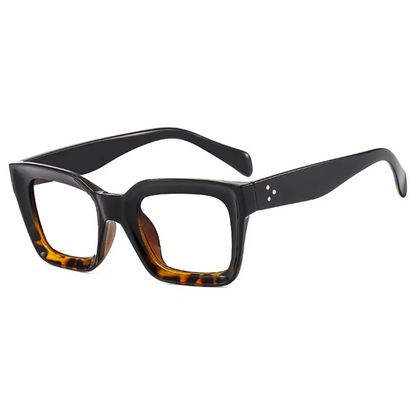 Retra Square Concave Frame Clear Lens Glasses Ultra Light Myopia Nerd Spectacles Degree 0 -0.5 -1.0 -2.0 -3.0 -4.0 to -6.0