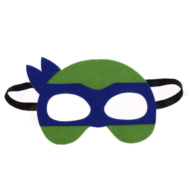 Turtle Party Mask Tortoise Mask Super Mask Kids Boys Girls Costume DIY Masquerade Eye Mask Cosplay Teenage Mutant Ninjas Turtles