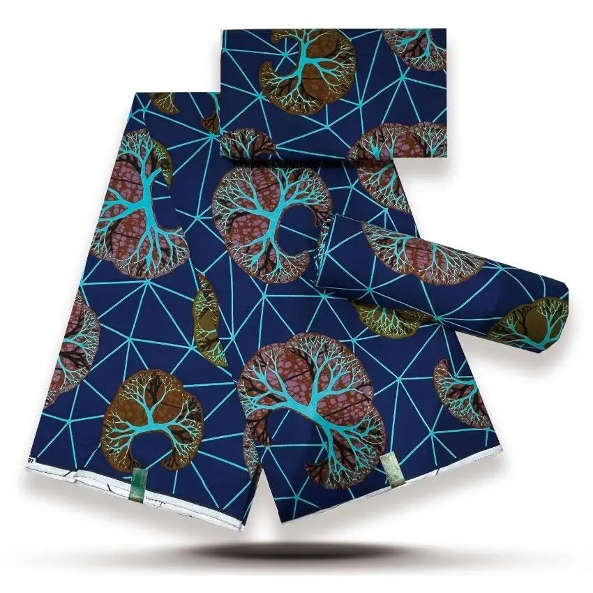 Veritable Super V Real Wax Guaranteed Wax Printed Real Dutch Hollandais Loincloth African Dress 100% Cotton Fabric 6 Yards Batik