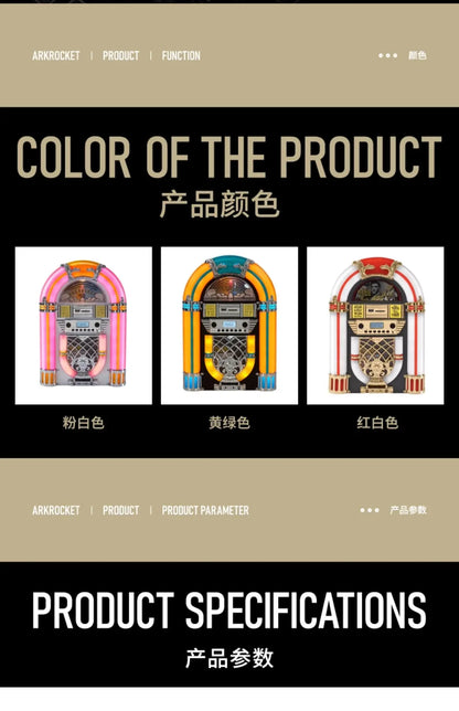 Retro CD player Bluetooth jukebox home mini desktop stereo