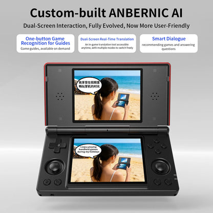 Anbernic RG DS Dual 4.0” IPS Screen Video Game Console Android 14 Support Dual Application On Split Screens & Hall Switch Chip