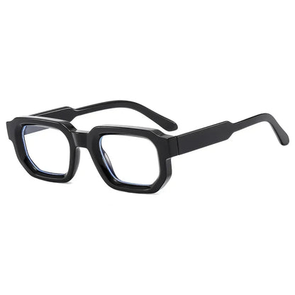 JNPCXI Fashion Blue Square Sunglasses For Women Men Retro Luxury Designer Clear Lens Sun Glasses Shades UV400 Eyeglasses