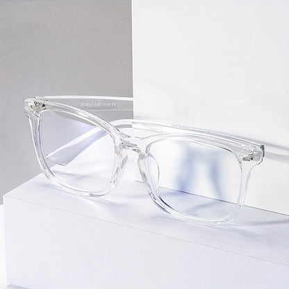 2PCS Vintage Computer Glasses Frame Men Square Optical Spectacles Eyeglasses Anti Blue Light Blocking Gaming Eyewear