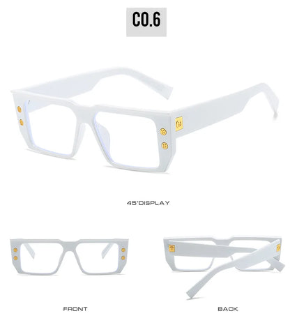 Fashion Ultralight Anti Blue Blocking Glasses Retro Women Grey Square Small Frame Prescription Eyewear Computer Reading Glasses