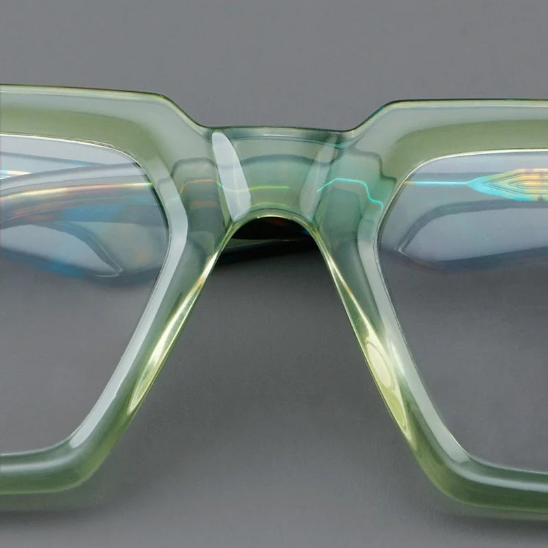 New In 2024 Plate Eyeglass Frame Retro Square Men's Eyeglass Frame Fashionable Optical Prescription Eyeglass Frame Women 25005