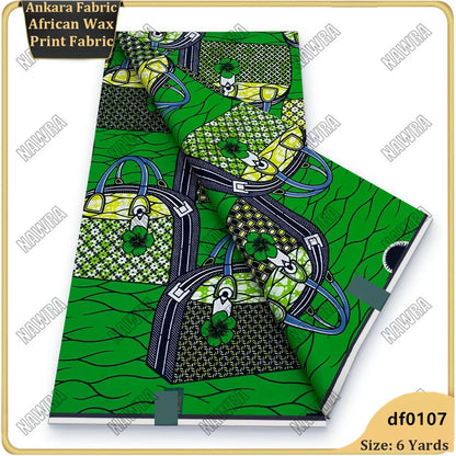 Fashionable African Real Wax Print Fabric 2026 Latest Design Ankara Wax Fabric Soft 100% Cotton Pagne Women Dress Loincloth ﻿