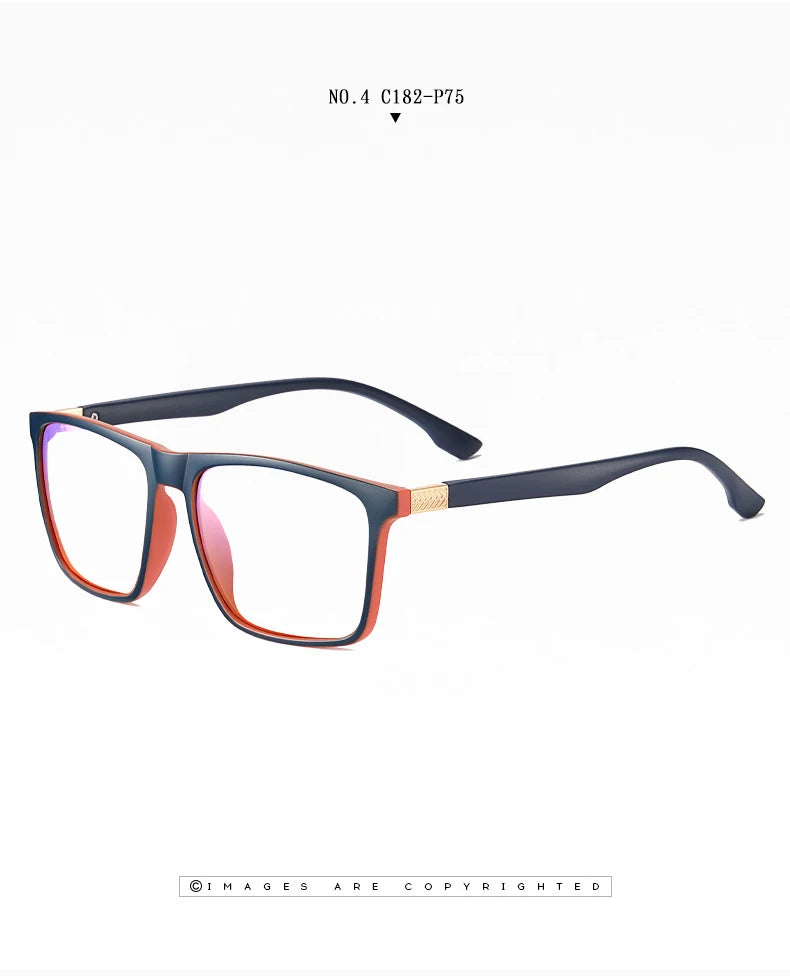 Men's Optical CR39 Lenses Myopia Presbyopic Eyewear Women Blue Light Blocking Prescription Reading Glasses TR90 Eyeglasses Frame