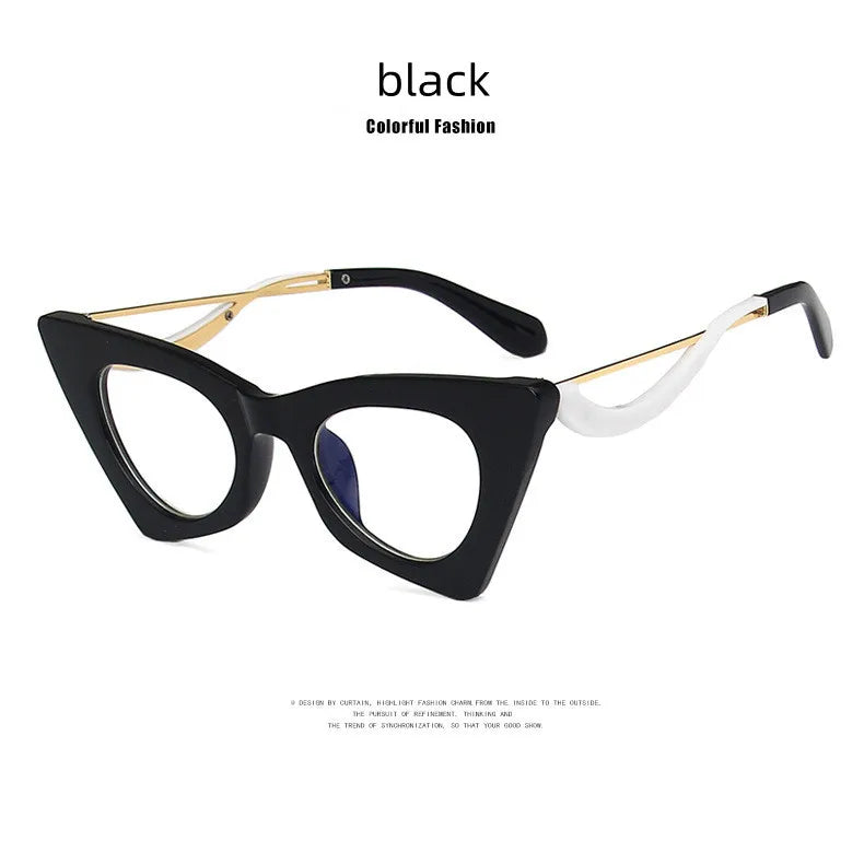 High Quality Brand Design Cat Eye Blue Light Blocking Computer Hyperopia Women Reading Glasses Diopter +0.5 1.5 2.0 2.5 3.5 6.0