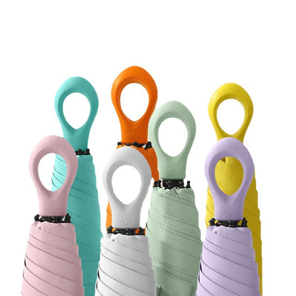 Lightweight Mini Foldable Rain Umbrella Traveling Size Sun Umbrella for Outdoor Use Sun Protections