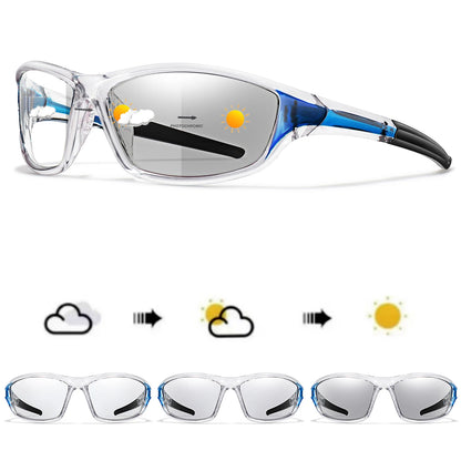 New Style Photochromic Cycling Eyewear Men Women MTB Bike Running Fishing Glasses Comfortable Brand Bicycle Goggles UV400