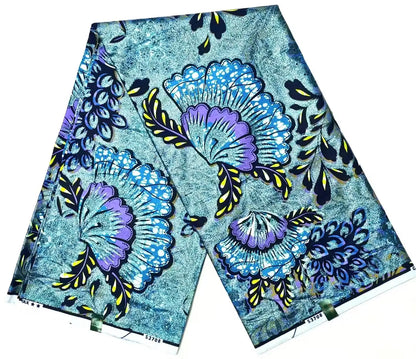 Latest African Grand Golden Wax Fabric Super Good Quality Women Pagne Flash Cotton Prints Batik Ankara Glitter Tissus 6yards