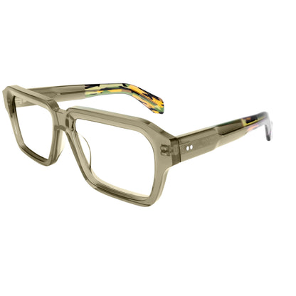 Luxury Acetate Eyeglass Frames Thick Wide Top Dual Tone Large Size Clear Lenses for Men and Women Prescription