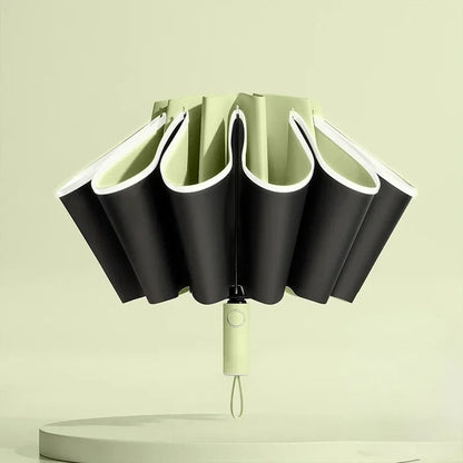 20 Bones Fully Automatic Reverse Folding Umbrella with Windproof Reflective Stripe UV Umbrellas