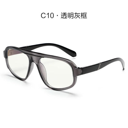 Classic Oversized Square Photochromic Anti Blue Light Reading Glasses Men Women Luxury Brand Computer Glasses Trendy TR90 Frames