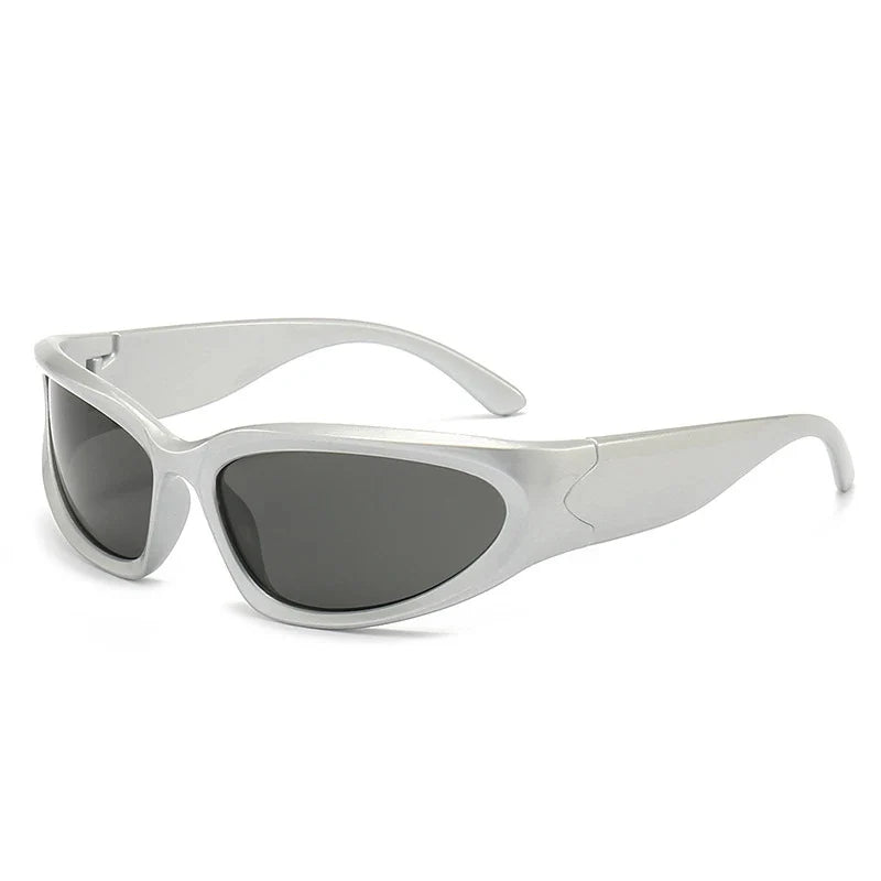 New arrival Popular Women's Sunglasses Punk Sunglasses Unique Oval Sun Glasses Men Goggle Shades Mirror Colorful Y2K Eyewear