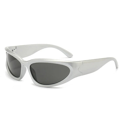 New arrival Popular Women's Sunglasses Punk Sunglasses Unique Oval Sun Glasses Men Goggle Shades Mirror Colorful Y2K Eyewear