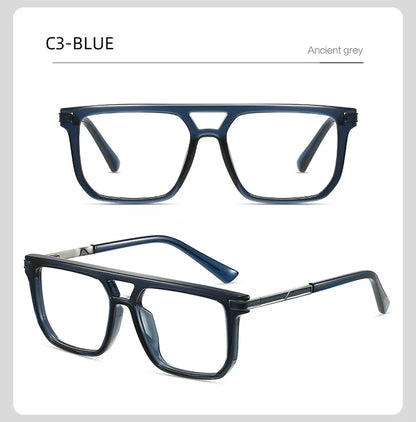 VICKI Mature Man's Double-barreled High-end TR Glasses - Customizable Prescription - Anti-blue Light Glasses Multifocal 84003